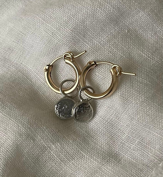 Mixed Metal Hoops